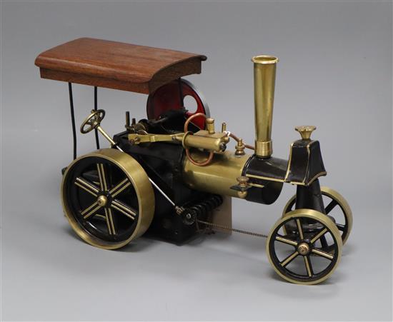 A live steam traction engine